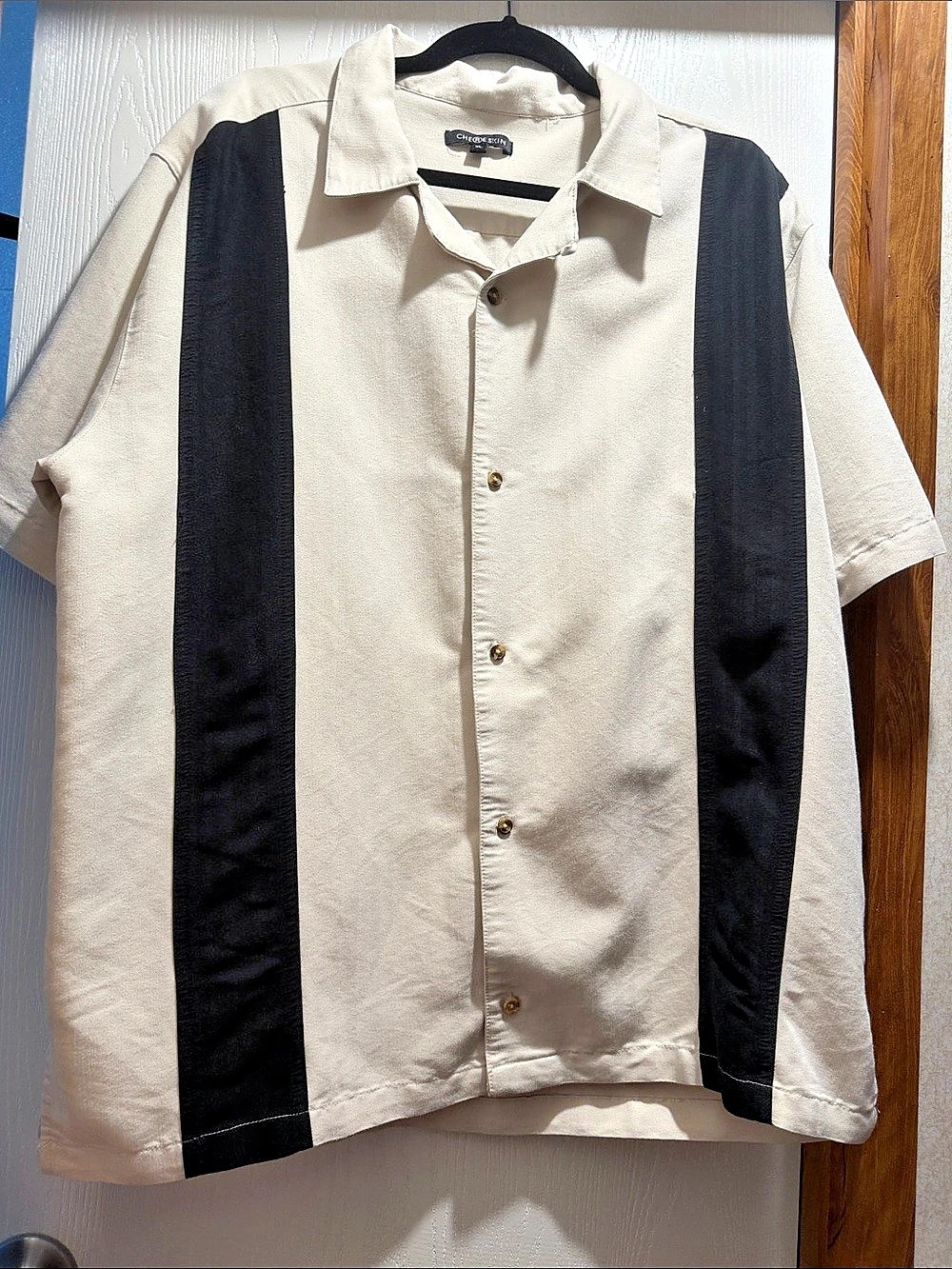 Vintage Chereskin Men's Color Block Shirt XL